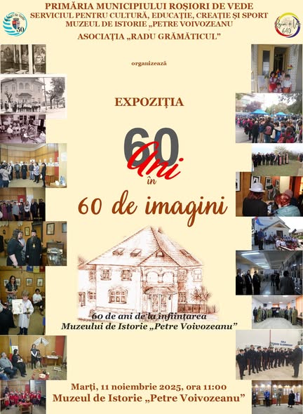 afis expozitie -  60 de ani Muzeu