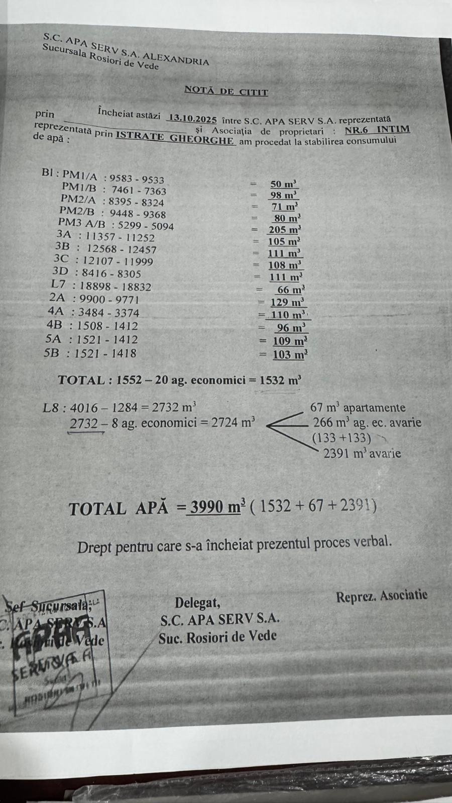 nota de citit